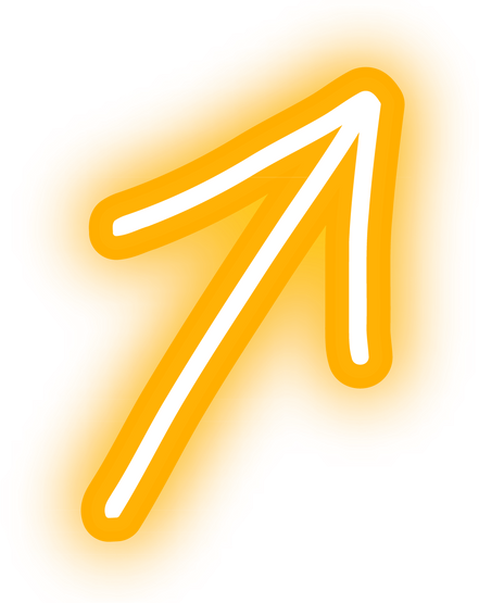 Glowing Neon Arrow